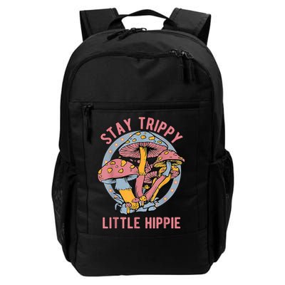 Retro Stay Trippy Little Hippie Groovy Cottagecore Mushroom Backpack