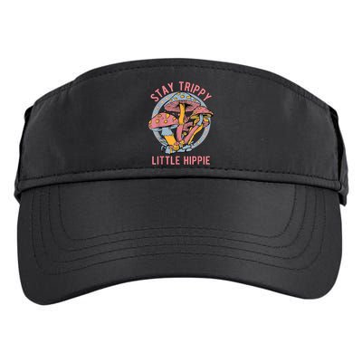 Retro Stay Trippy Little Hippie Groovy Cottagecore Mushroom Adult Drive Performance Visor