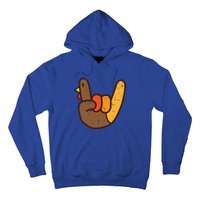 Rock Sign Turkey Hand Cool Thanksgiving Metal Punk Hoodie