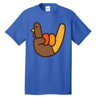 Rock Sign Turkey Hand Cool Thanksgiving Metal Punk Tall T-Shirt