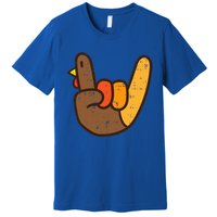 Rock Sign Turkey Hand Cool Thanksgiving Metal Punk Premium T-Shirt