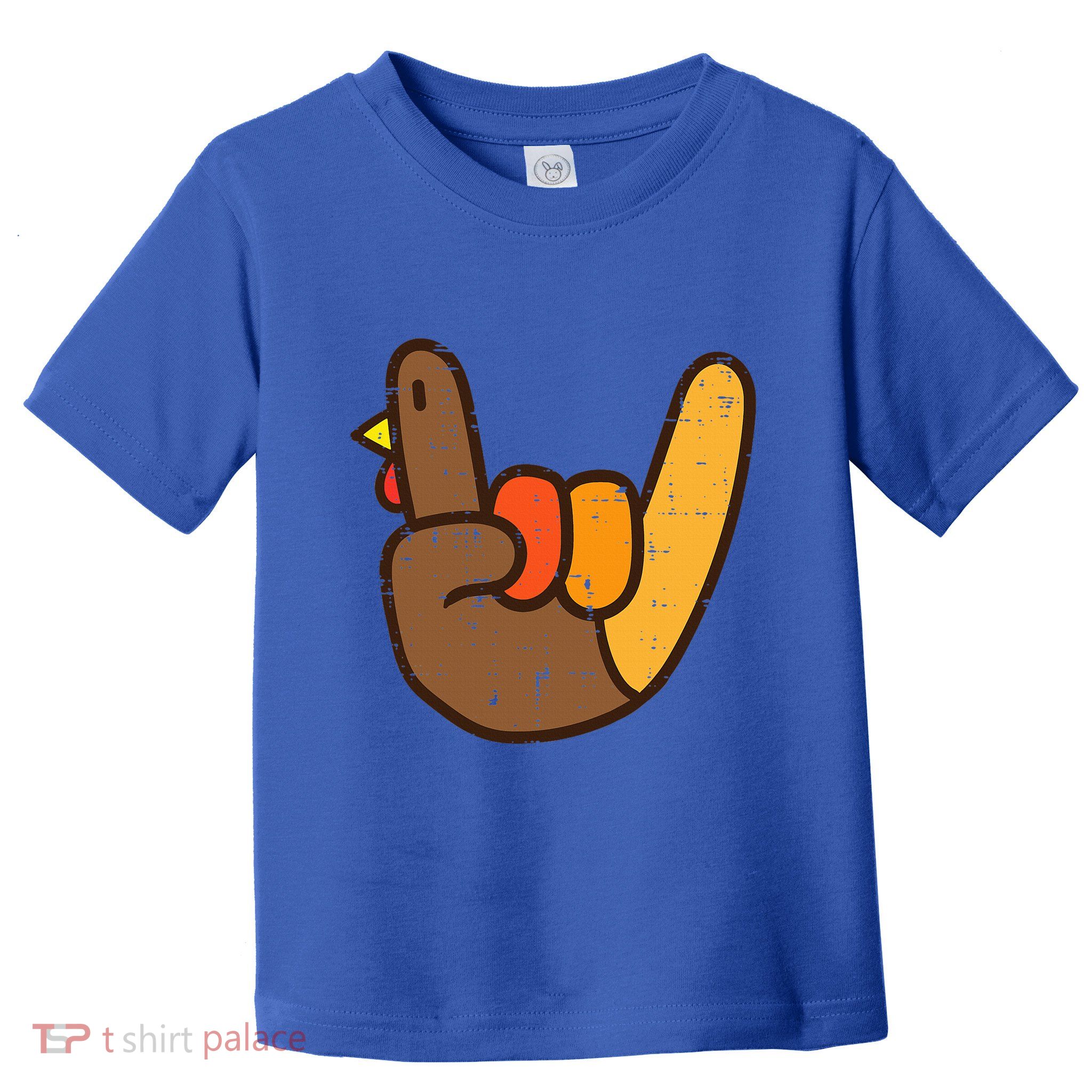 Rock Sign Turkey Hand Cool Thanksgiving Metal Punk Toddler T-Shirt