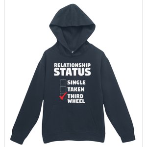 Relationship Status Third Wheel Funny Single Humor Lover Urban Pullover Hoodie