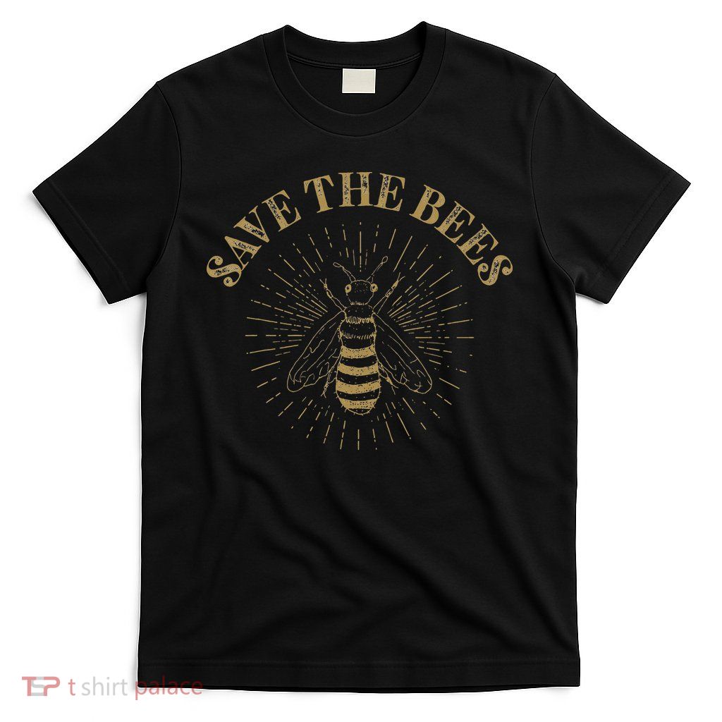 Retro Save the Bees Apiary Bee Beekeeper Earth Day T-Shirt