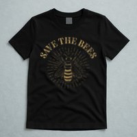Retro Save the Bees Apiary Bee Beekeeper Earth Day T-Shirt
