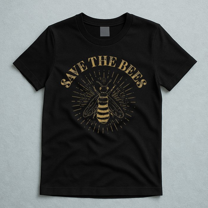 Retro Save the Bees Apiary Bee Beekeeper Earth Day T-Shirt