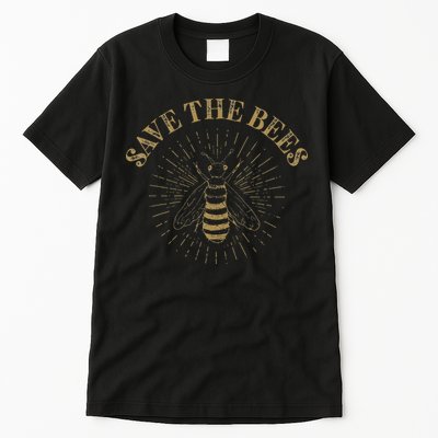 Retro Save the Bees Apiary Bee Beekeeper Earth Day Tall T-Shirt