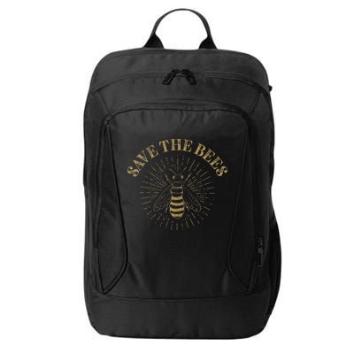 Retro Save the Bees Apiary Bee Beekeeper Earth Day City Backpack