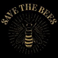 Retro Save the Bees Apiary Bee Beekeeper Earth Day 16 in Basic Backpack