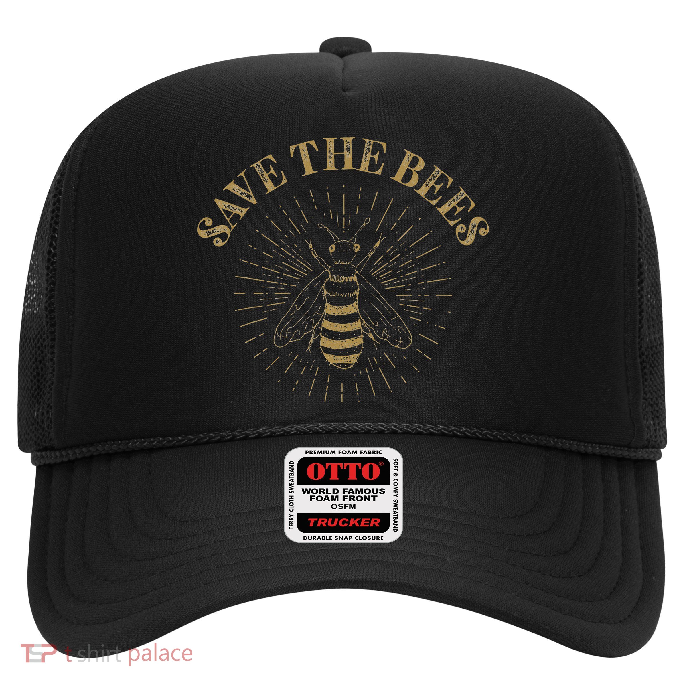 Retro Save the Bees Apiary Bee Beekeeper Earth Day Trucker Hat