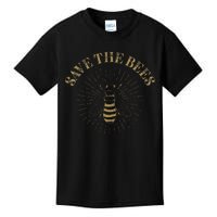 Retro Save the Bees Apiary Bee Beekeeper Earth Day Kids T-Shirt