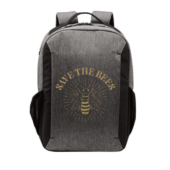 Retro Save the Bees Apiary Bee Beekeeper Earth Day Vector Backpack