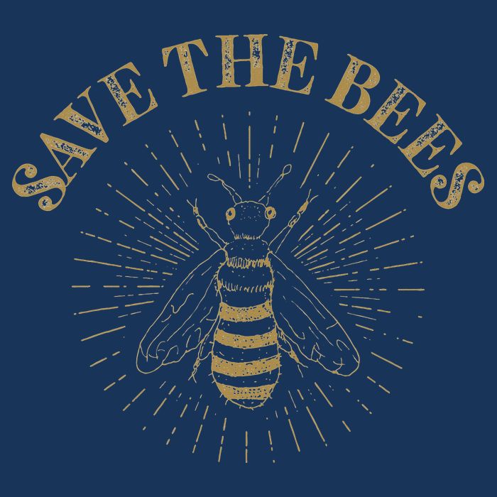 Retro Save the Bees Apiary Bee Beekeeper Earth Day Infant Baby Jersey Bodysuit