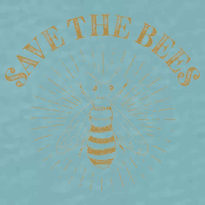 Retro Save the Bees Apiary Bee Beekeeper Earth Day Sueded Cloud Jersey T-Shirt