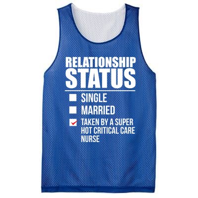 Relationship Status Taken By Super Hot Critical Care Nurse Gift Mesh Reversible Basketball Jersey Tank