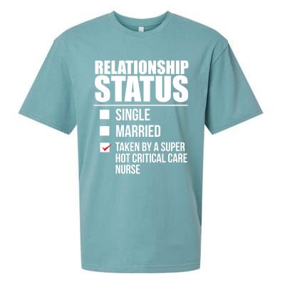 Relationship Status Taken By Super Hot Critical Care Nurse Gift Sueded Cloud Jersey T-Shirt