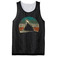 Retro Shark Tail Marine Biologist Shark Lovers Wildlife Mesh Reversible Basketball Jersey Tank