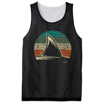 Retro Shark Tail Marine Biologist Shark Lovers Wildlife Mesh Reversible Basketball Jersey Tank