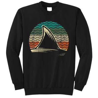 Retro Shark Tail Marine Biologist Shark Lovers Wildlife Tall Sweatshirt