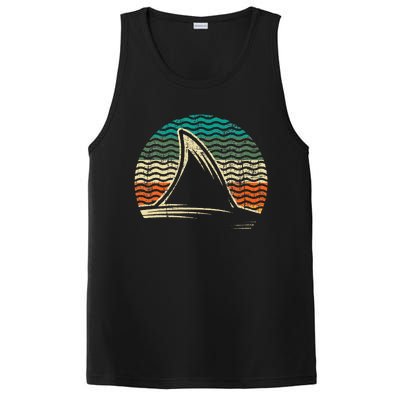 Retro Shark Tail Marine Biologist Shark Lovers Wildlife PosiCharge Competitor Tank