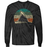 Retro Shark Tail Marine Biologist Shark Lovers Wildlife Tie-Dye Long Sleeve Shirt