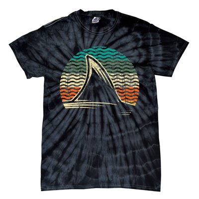 Retro Shark Tail Marine Biologist Shark Lovers Wildlife Tie-Dye T-Shirt