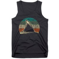 Retro Shark Tail Marine Biologist Shark Lovers Wildlife Tank Top