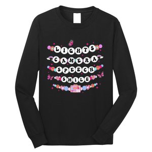 Retro Speech Therapy Lights Camera Speech Smile New Slp Gift Long Sleeve Shirt