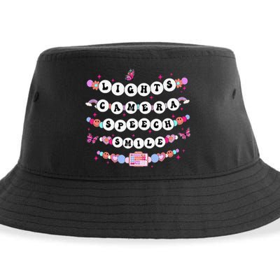 Retro Speech Therapy Lights Camera Speech Smile New Slp Gift Sustainable Bucket Hat