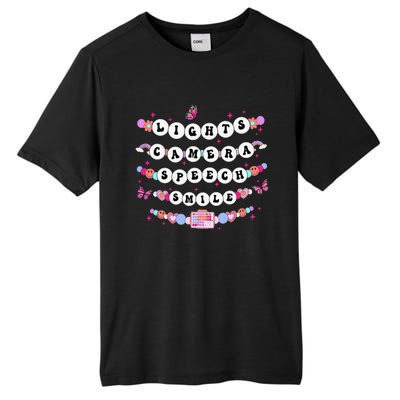 Retro Speech Therapy Lights Camera Speech Smile New Slp Gift Tall Fusion ChromaSoft Performance T-Shirt