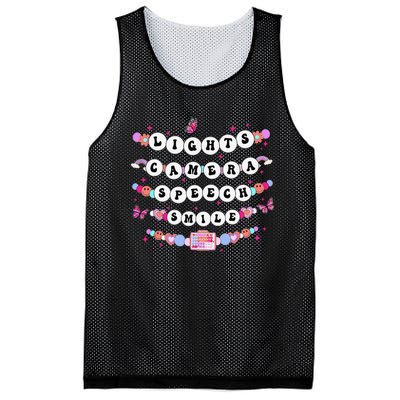 Retro Speech Therapy Lights Camera Speech Smile New Slp Gift Mesh Reversible Basketball Jersey Tank