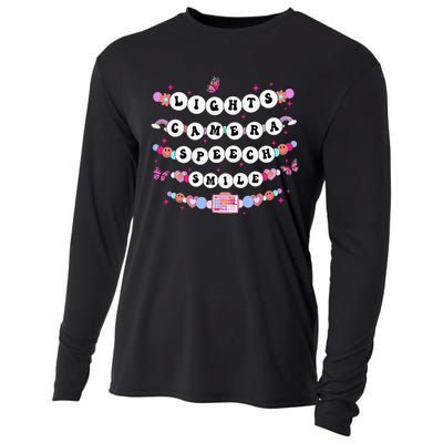 Retro Speech Therapy Lights Camera Speech Smile New Slp Gift Cooling Performance Long Sleeve Crew