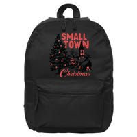 Retro Small Town Christmas 16 in Basic Backpack