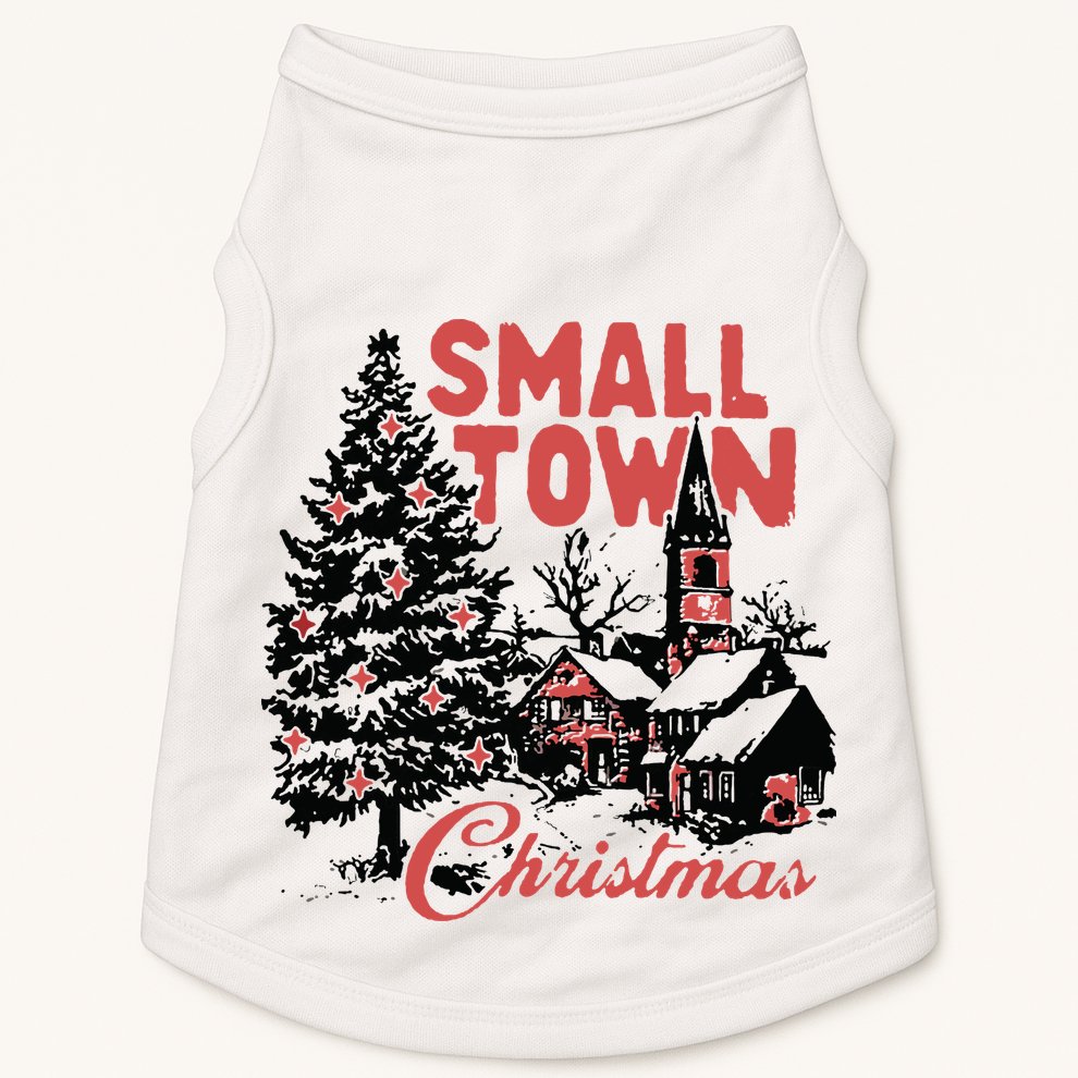 Retro Small Town Christmas Doggie Tank