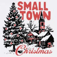 Retro Small Town Christmas Cooling Performance Crew T-Shirt