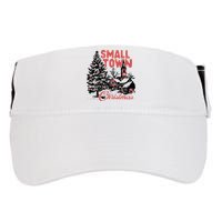 Retro Small Town Christmas Adult Drive Performance Visor