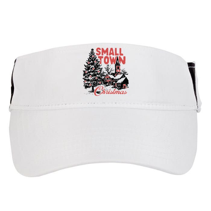 Retro Small Town Christmas Adult Drive Performance Visor