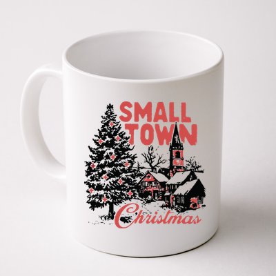 Retro Small Town Christmas Mug