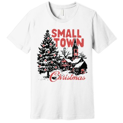 Retro Small Town Christmas Premium T-Shirt
