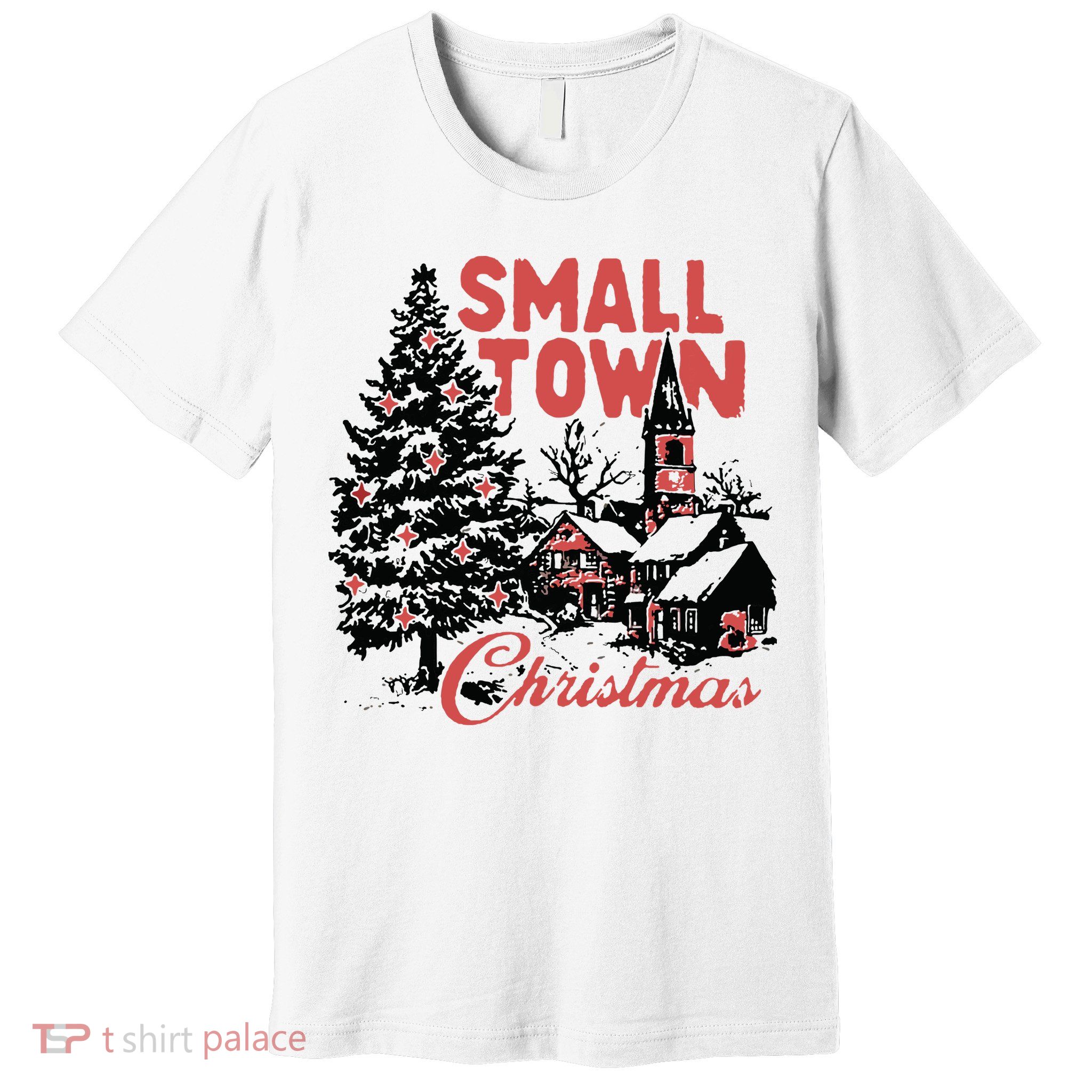 Retro Small Town Christmas Premium T-Shirt