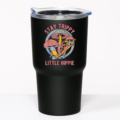 Retro Stay Trippy Little Hippie Groovy Cottagecore Mushroom Tumbler