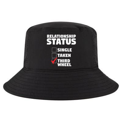 Relationship Status Third Wheel Funny Single Cool Comfort Performance Bucket Hat