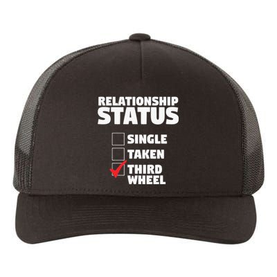 Relationship Status Third Wheel Funny Single Yupoong Adult 5-Panel Trucker Hat