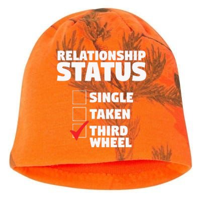 Relationship Status Third Wheel Funny Single Kati - Camo Knit Beanie