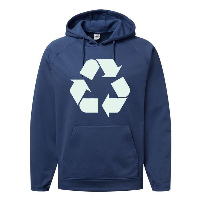 Recycle Symbol T Shirt Vintage Recycle T Shirt Recycle Logo Shirt Performance Fleece Hoodie