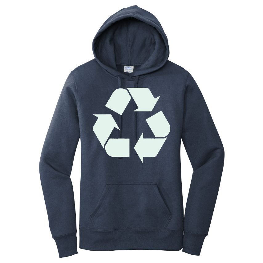 Recycle Symbol T Shirt Vintage Recycle T Shirt Recycle Logo Shirt Women's Pullover Hoodie