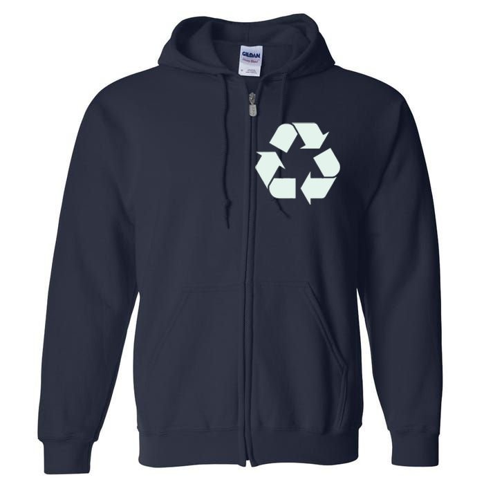 Recycle Symbol T Shirt Vintage Recycle T Shirt Recycle Logo Shirt Full Zip Hoodie