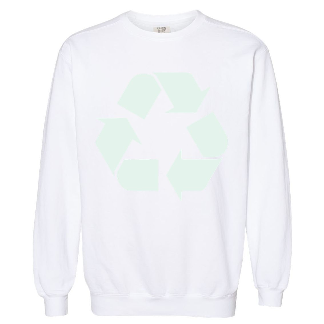 Recycle Symbol T Shirt Vintage Recycle T Shirt Recycle Logo Shirt Garment-Dyed Sweatshirt