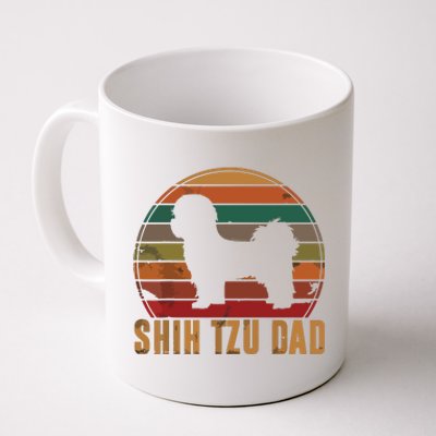 Retro Shih Tzu Dad Gift Daddy Apparel Dog Owner Pet Father Coffee Mug