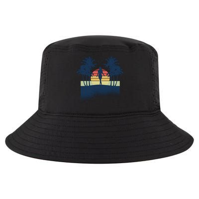 Retro Sunset Tropical Vacation Cool Comfort Performance Bucket Hat